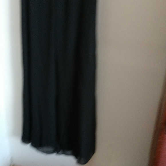 Copy NWT SHEER Pants w Self Tie Sash Wide Leg, Lined - Picture 5 of 7